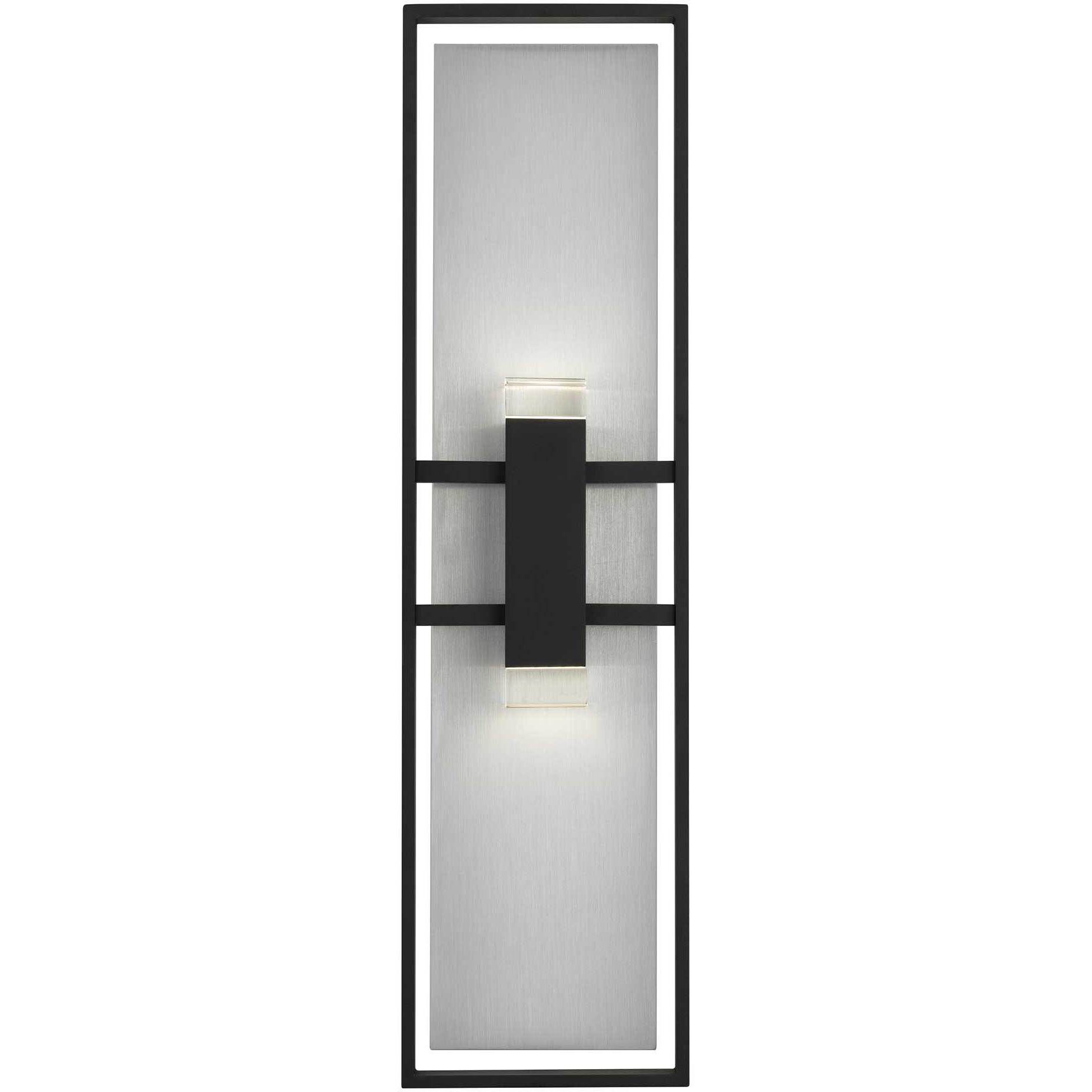 Mars LED 32 inch Sand Black Outdoor Wall Sconce