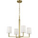 TOB by Thomas O'Brien Danica 4 Light 27 inch Burnished Brass Chandelier Ceiling Light
