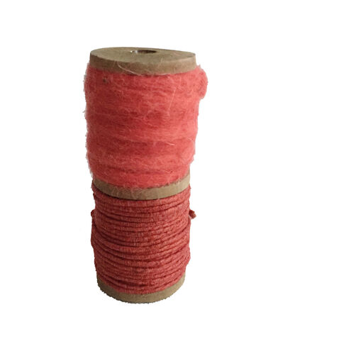 Roped Ribbon Crimson Accent Decor