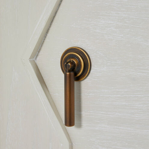 Ezekiel Cerused White / Antique Bronze Cabinet