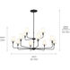 Pallas 12 Light 42.75 inch Black Chandelier Ceiling Light