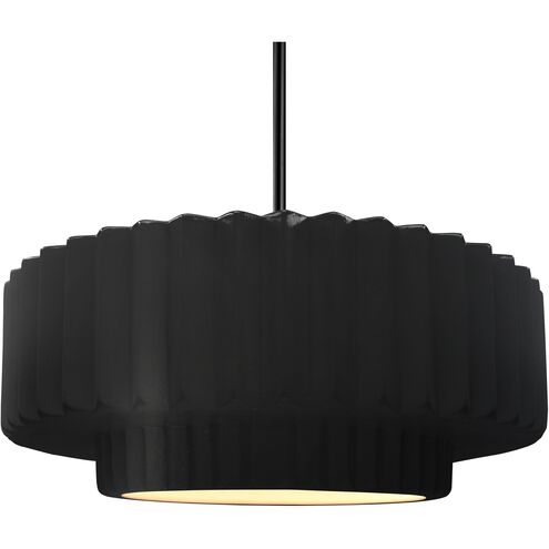 Radiance 1 Light 16.25 inch Carbon Matte Black and Matte Black Pendant Ceiling Light