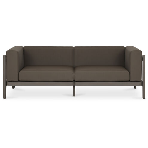 Suri Grey Outdoor Sofa, 2-Seat