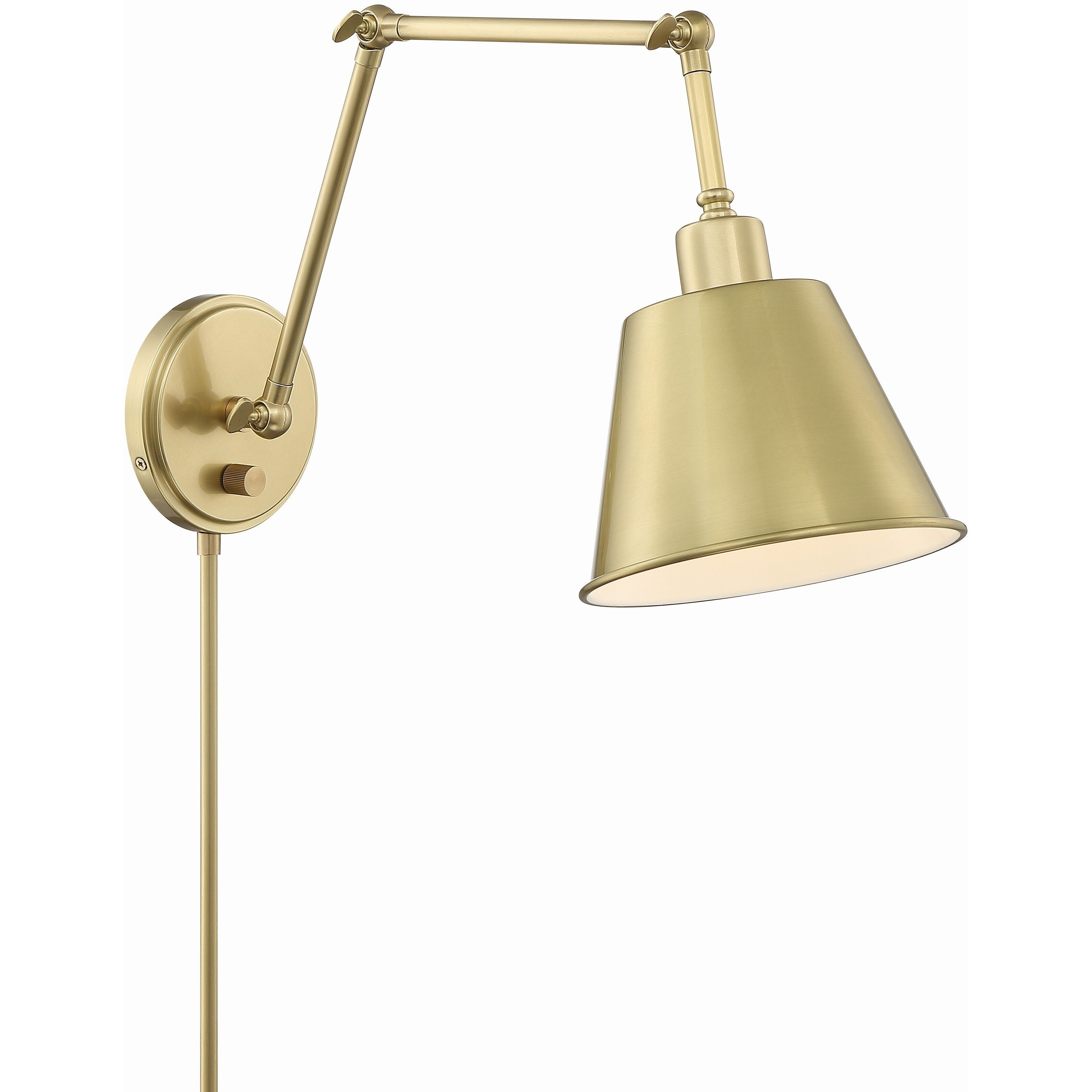 Mitchell 30 inch 60.00 watt Aged Brass Task Sconce Wall Light