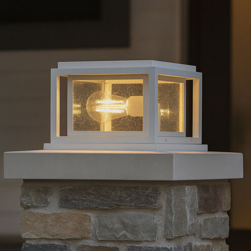 Coastal Elements Republic 2 Light 12 inch Textured White Outdoor Pier Mount, Estate Series