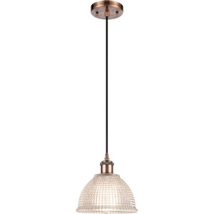 Ballston Arietta 1 Light 8 inch Antique Copper Mini Pendant Ceiling Light, Ballston