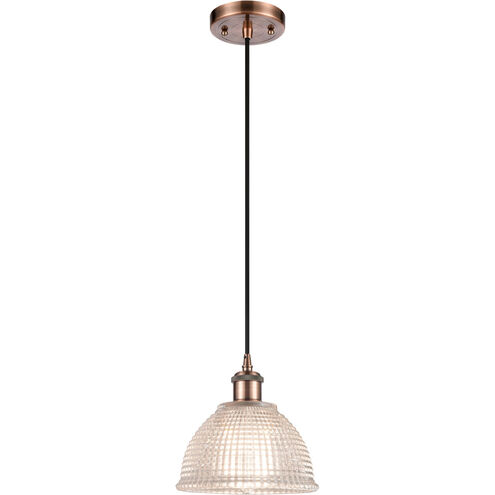 Ballston Arietta 1 Light 8 inch Antique Copper Mini Pendant Ceiling Light, Ballston
