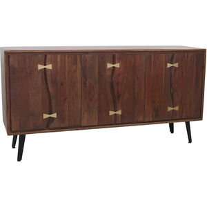 Asther 63 X 17.7 inch Natural and Black Sideboard