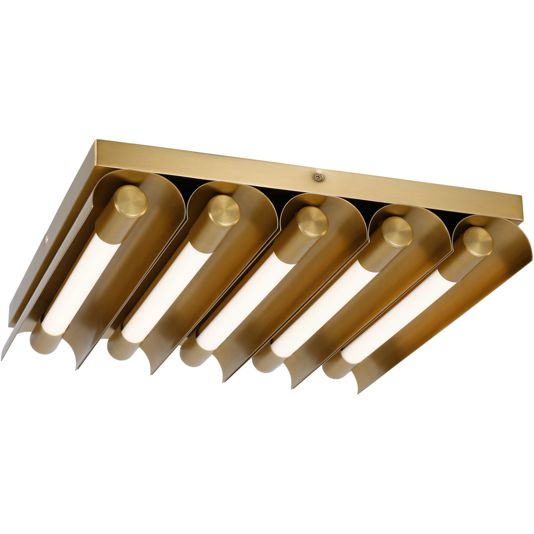 Kelly by Kelly Wearstler Carson LED 17 inch Burnished Brass Flush Mount Ceiling Light