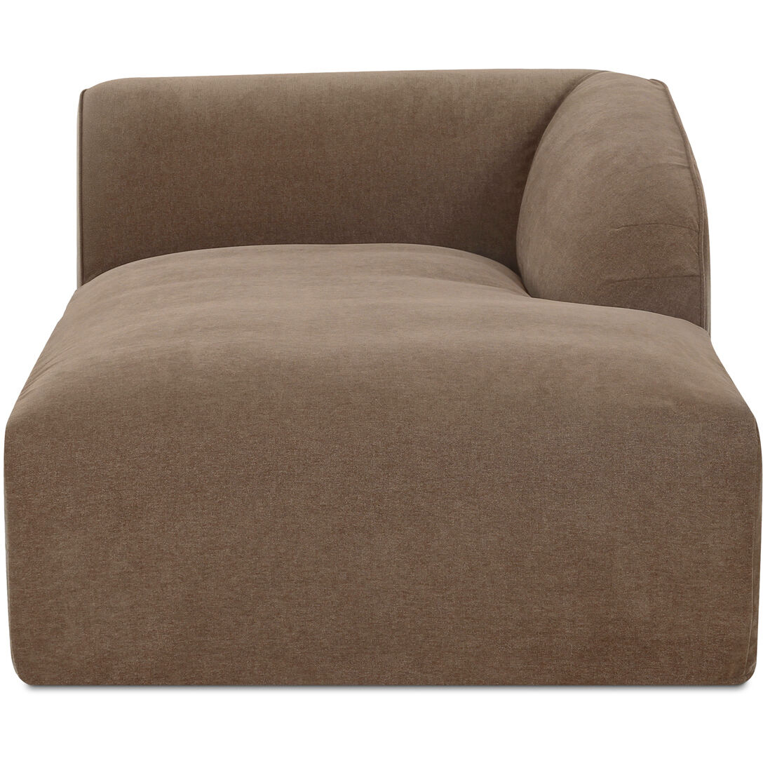 Isla Brown Right Arm Facing Chaise