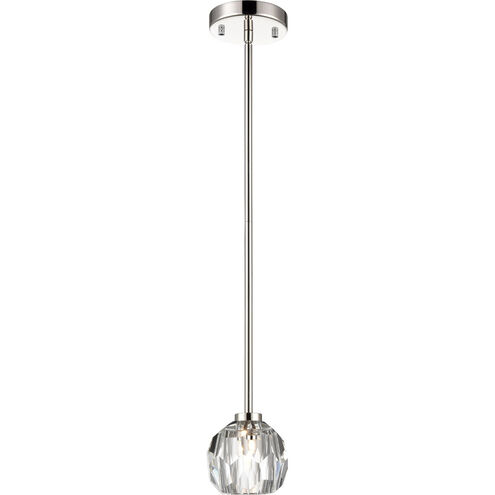 Parisian LED 6 inch Polished Nickel Mini Pendant Ceiling Light