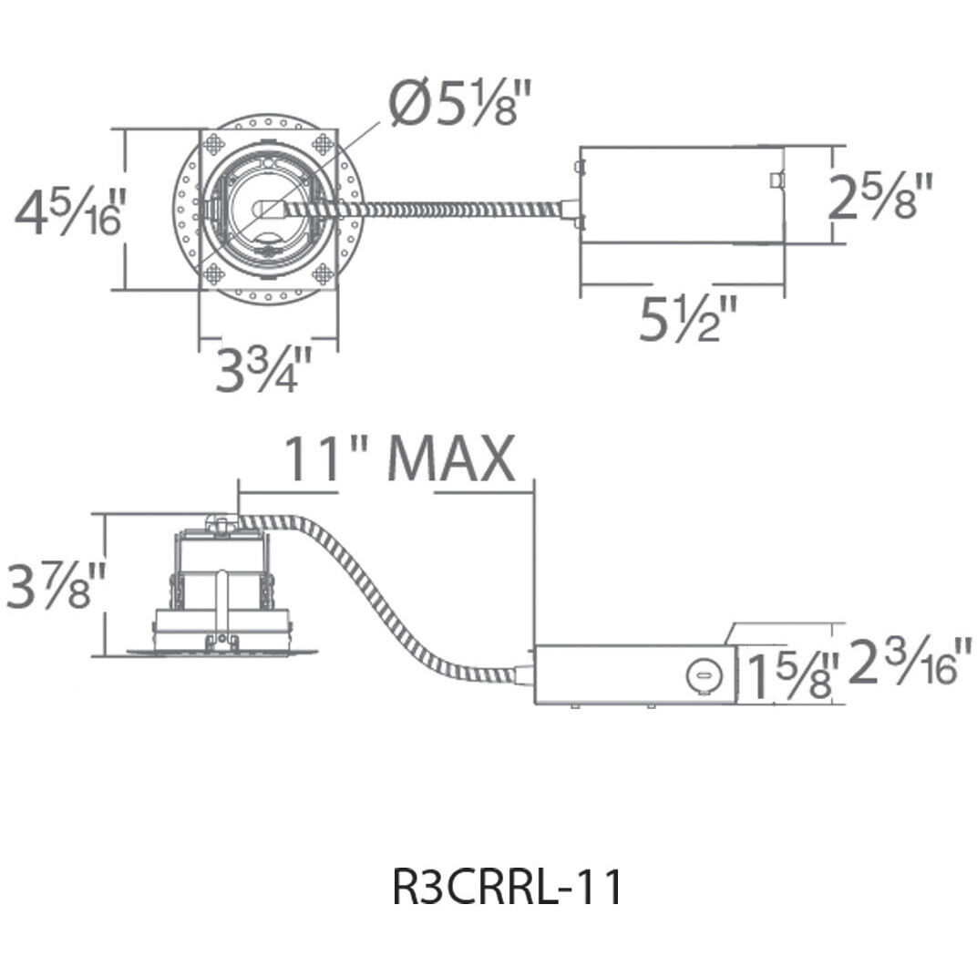Ocularc LED Module - Driver Recessed Trims in 4000K, Round