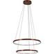 Full Orbit LED 24 inch Satin Bronze Pendant Ceiling Light