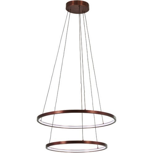 Full Orbit LED 24 inch Satin Bronze Pendant Ceiling Light