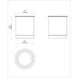 Plaza 100 LED 4.33 inch Black Outdoor Ceiling Mount
