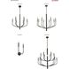 Eleanor 8 Light 32 inch Matte Black Chandelier Ceiling Light