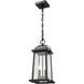 Millworks 2 Light 8 inch Black Outdoor Chain Mount Ceiling Fixture