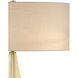 Cassia 25 inch 60 watt Gold Leaf Table Lamp Portable Light