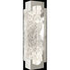 Terra Wall Sconce Wall Light in Silver, Clear Studio Glass