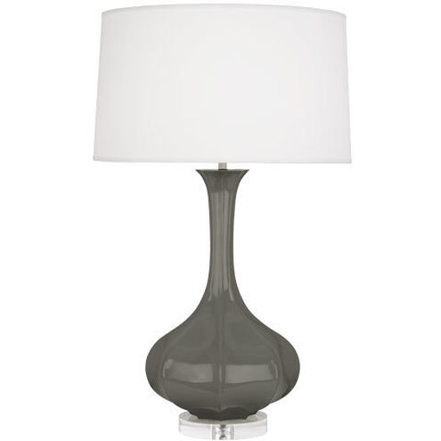 Pike 32.75 inch 150.00 watt Ash Table Lamp Portable Light in Lucite