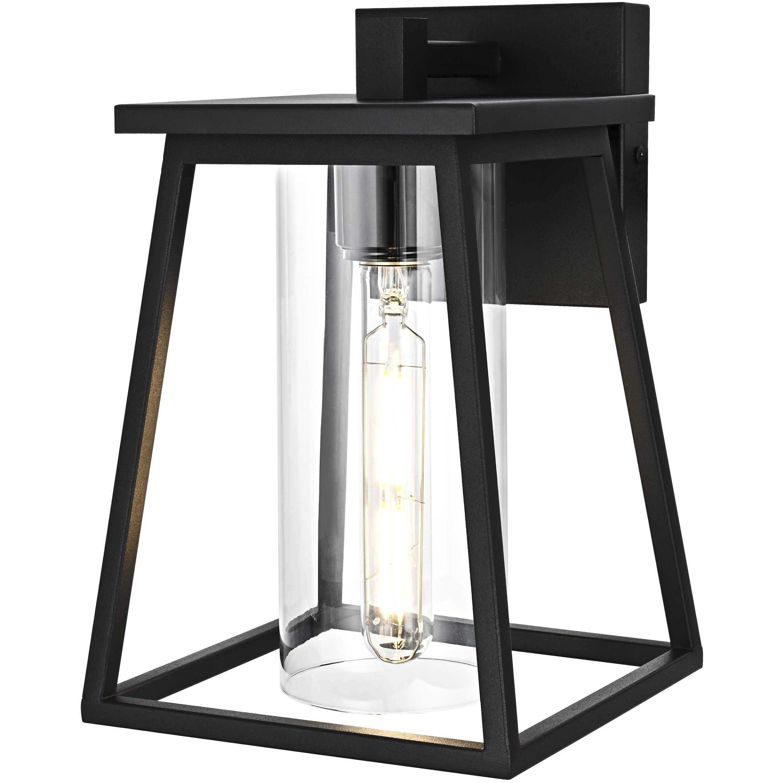 Lambert 1 Light 10.5 inch Black Outdoor Wall Sconce