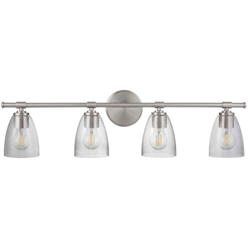 Solebay 4 Light 32 inch Satin Nickel Bath Vanity Wall Light