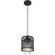 Kipton 1 Light 6 inch Matte Black Pendant Ceiling Light