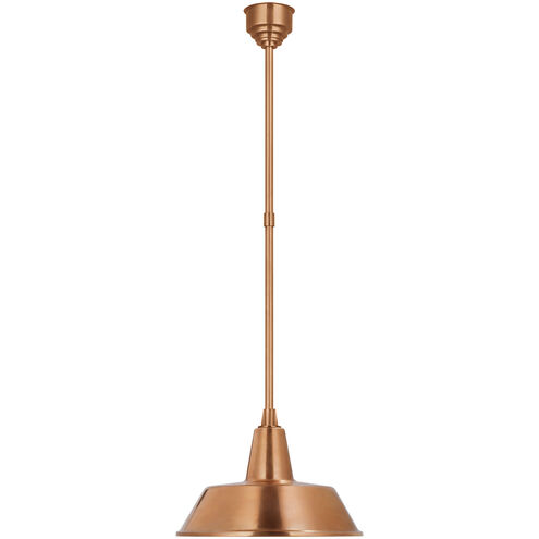 Thomas O'Brien Academy Barn Light LED 16 inch Soft Copper Bowers Pendant