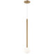 Reigndrop 1 Light 27.8 inch Aged Gold Brass Pendant Ceiling Light