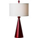 Jolly Pop 32 inch 150 watt Metallic Red Table Lamp Portable Light 