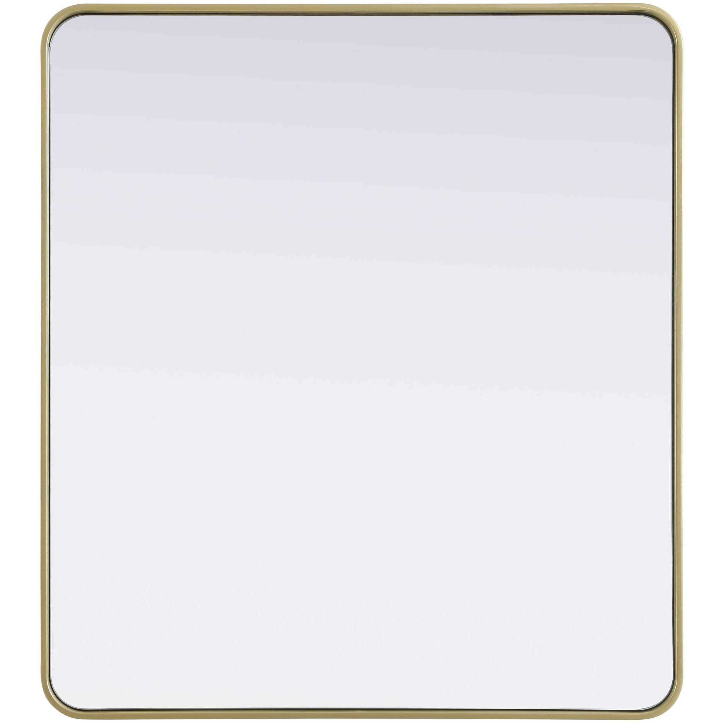 Remy 40 X 36 inch Brass Mirror