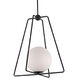 Stansell 1 Light 18.75 inch Antique Bronze/White Pendant Ceiling Light