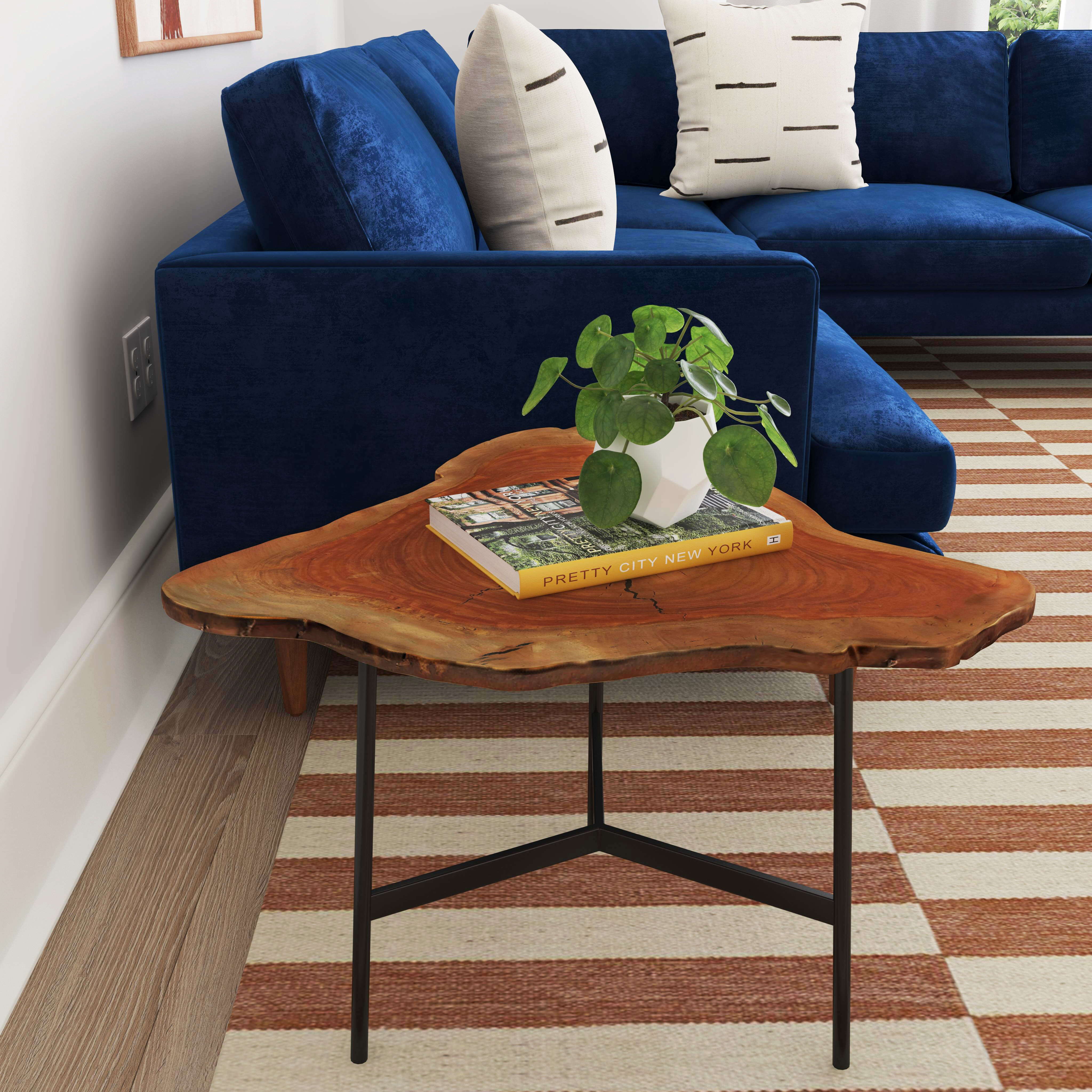 Ipswich Live Edge 24 X 24 inch Butler Loft Accent Table