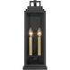 Aspen 2 Light 19 inch Matte Black Outdoor Sconce
