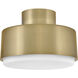 Cedric 2 Light 13 inch Lacquered Brass Semi-flush Mount Ceiling Light