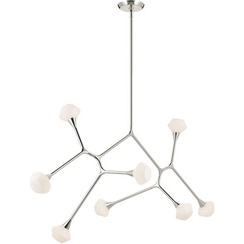 Cassius 8 Light 32 inch Polished Nickel Chandelier Ceiling Light, Convertible