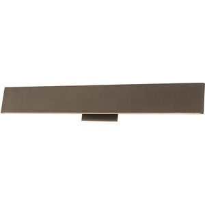 Slim LED 24 inch Brushed Bronze Bath Vanity Light Wall Light