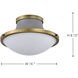 Lafayette 1 Light 14 inch Matte Gray Flush Mount Ceiling Light