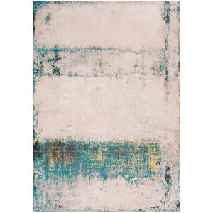 Rafetus 91 X 63 inch Teal/Light Gray/Butter/Black/White Rugs