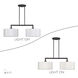 Meridian 2 Light 35 inch Bronze Linear Chandelier Ceiling Light, Large
