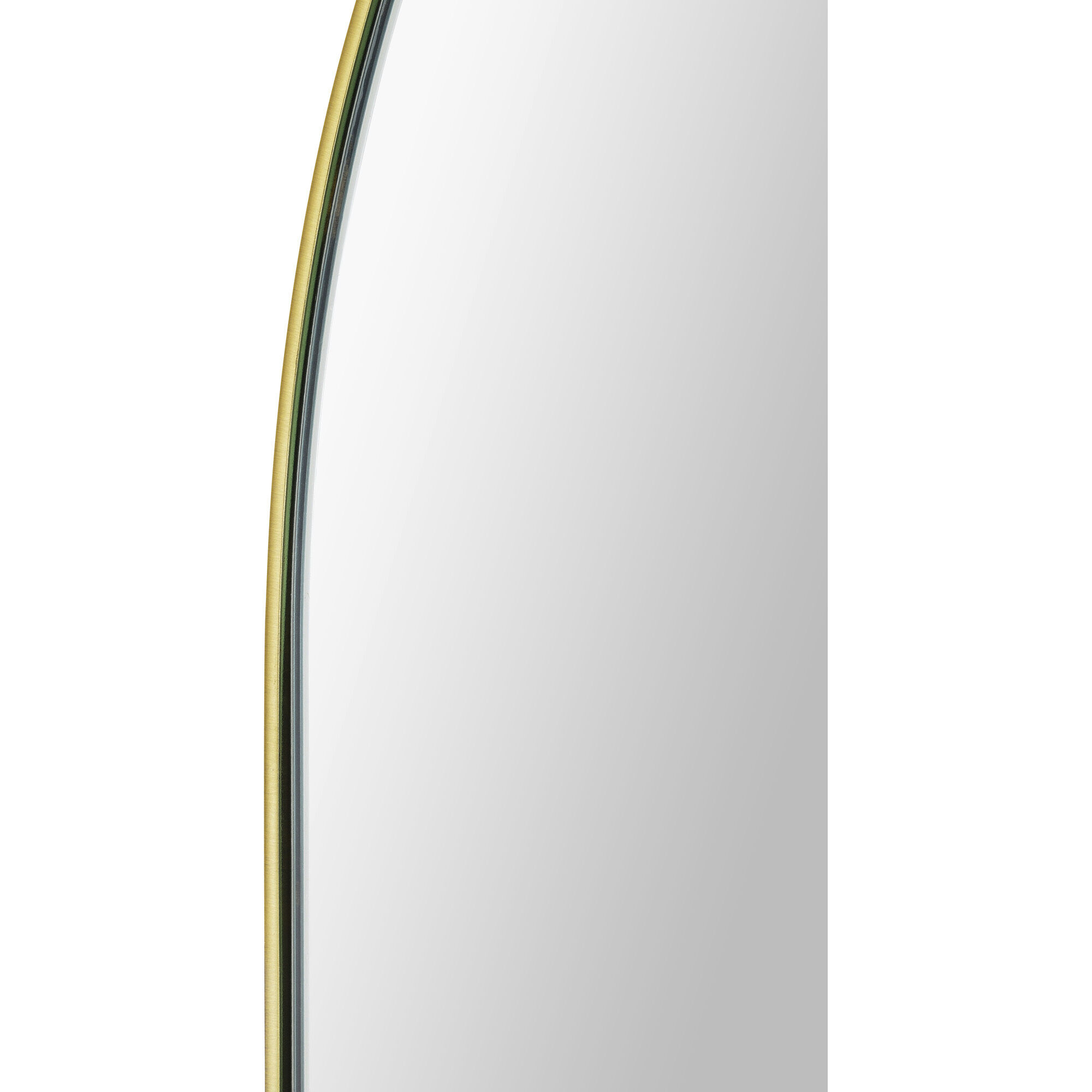 Beckah 40 X 26 inch Satin Brass and Clear Mirror