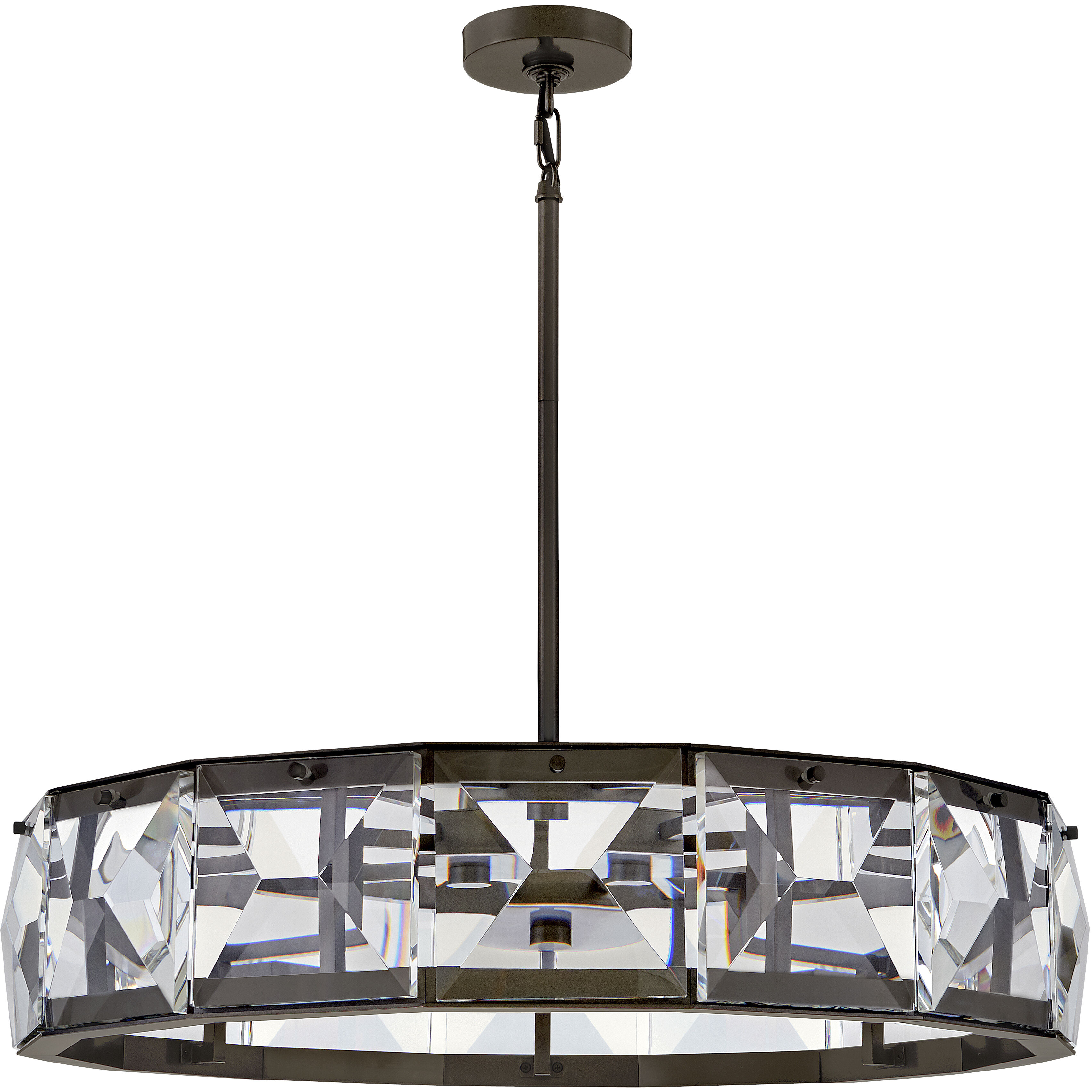 Jolie LED 30 inch Black Oxide Chandelier Ceiling Light
