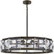 Jolie LED 30 inch Black Oxide Chandelier Ceiling Light