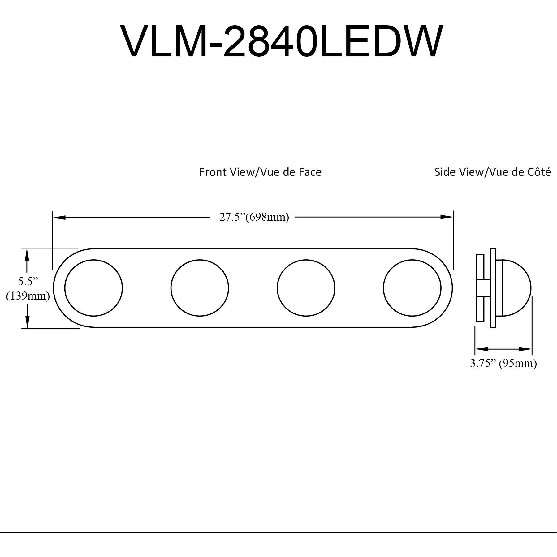 Velma LED 27.5 inch Matte Black Vanity/Bath Bar Wall Light