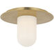 Kelly Wearstler Fosse LED 8.25 inch Antique-Burnished Brass Flush Mount Ceiling Light