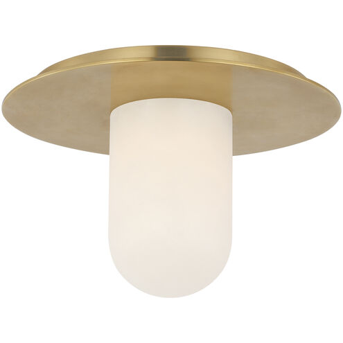 Kelly Wearstler Fosse LED 8.25 inch Antique-Burnished Brass Flush Mount Ceiling Light