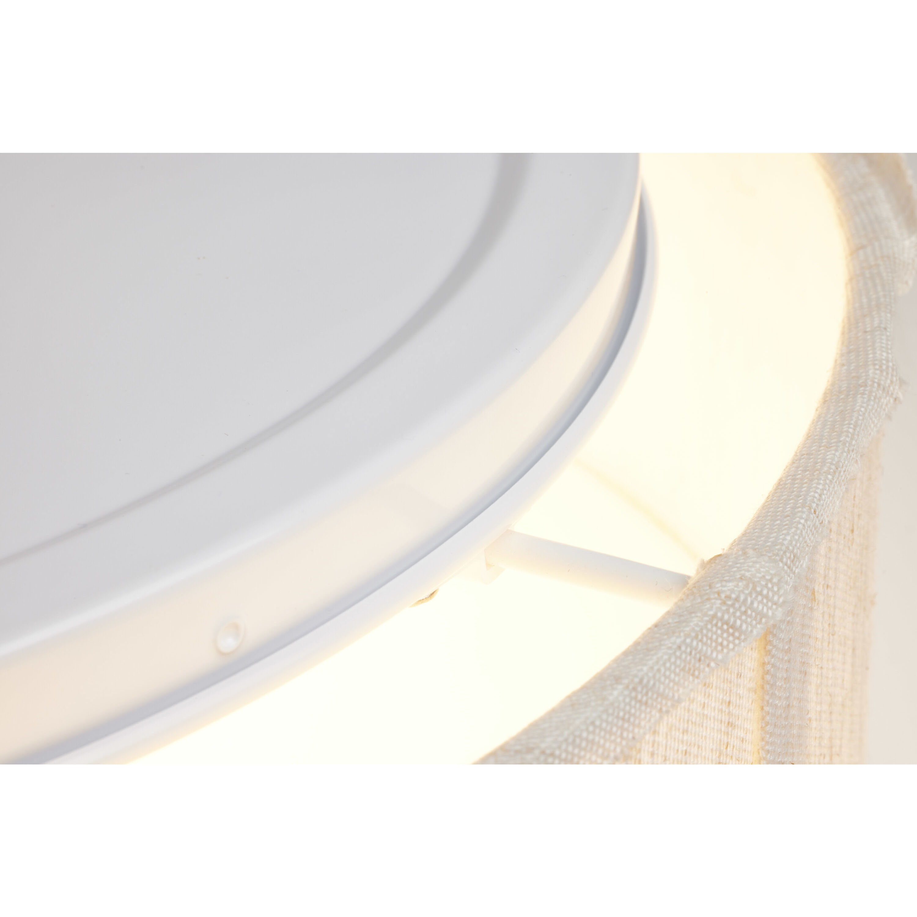 Brentwood LED 15 inch Beige Fabric Flush Mount Ceiling Light