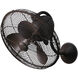 Atlas Laura 19.5 inch Textured Bronze Wall Fan, Atlas