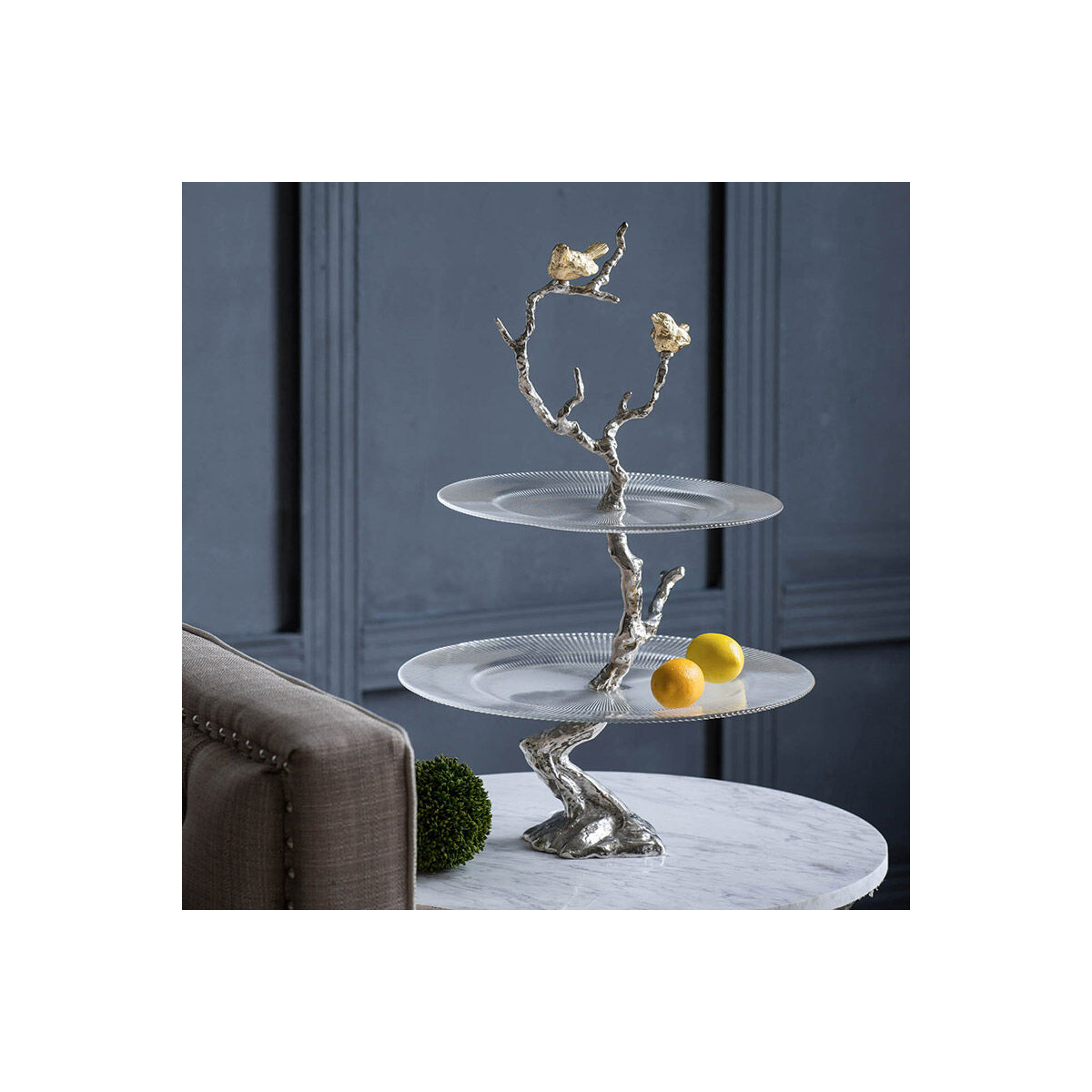 Atelier 15.5 X 15.5 inch Silver and Gold Plates