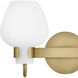 Sylvie 2 Light 14.75 inch Heritage Brass Bath Light Wall Light